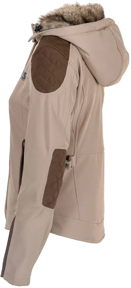 Gms Luna Dames Softshell Motorjas - Lichtbruin - 2XL - afbeelding 2 van 6