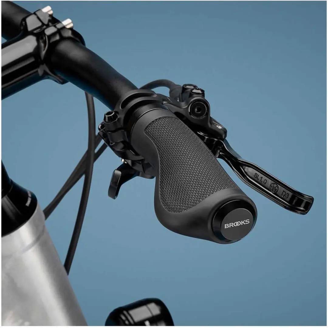 Brooks Ergonomic Handvatten 100mm - Zwart - afbeelding 3 van 6