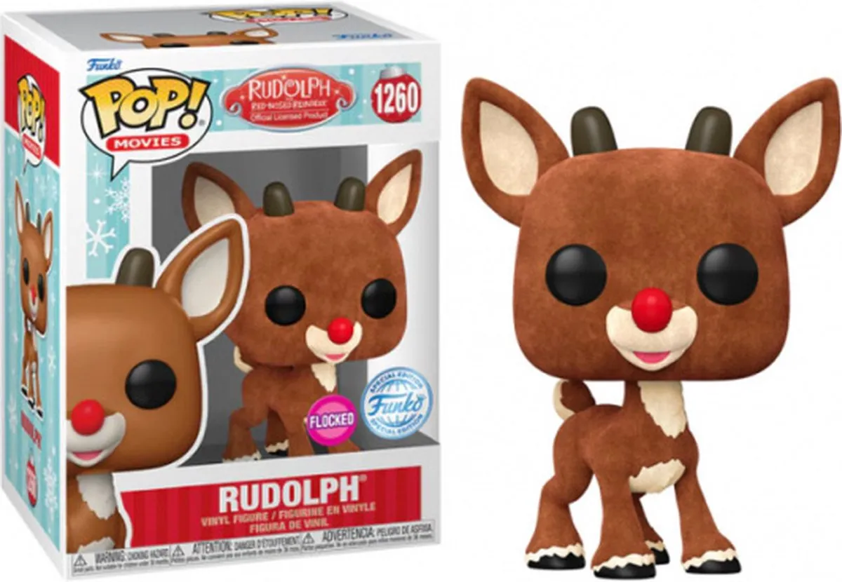 Funko Pop! Rudolph the Red-Nosed Reindeer Flocked