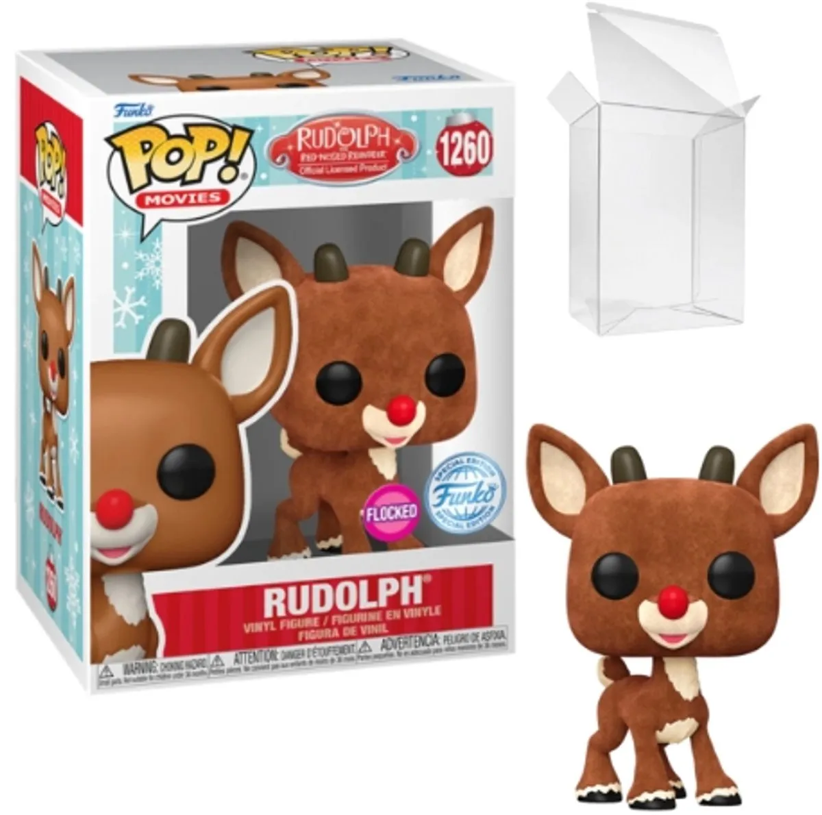 Funko Pop! Rudolph the Red-Nosed Reindeer Flocked - afbeelding 2 van 2