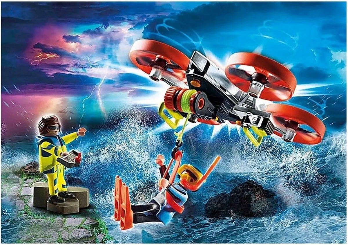 Playmobil City Action Redding op zee 70143 - Reddingsduiker & Drone