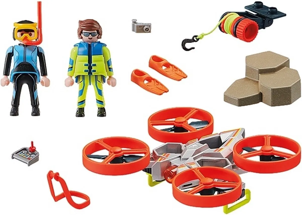 Playmobil City Action Redding op zee 70143 - Reddingsduiker & Drone