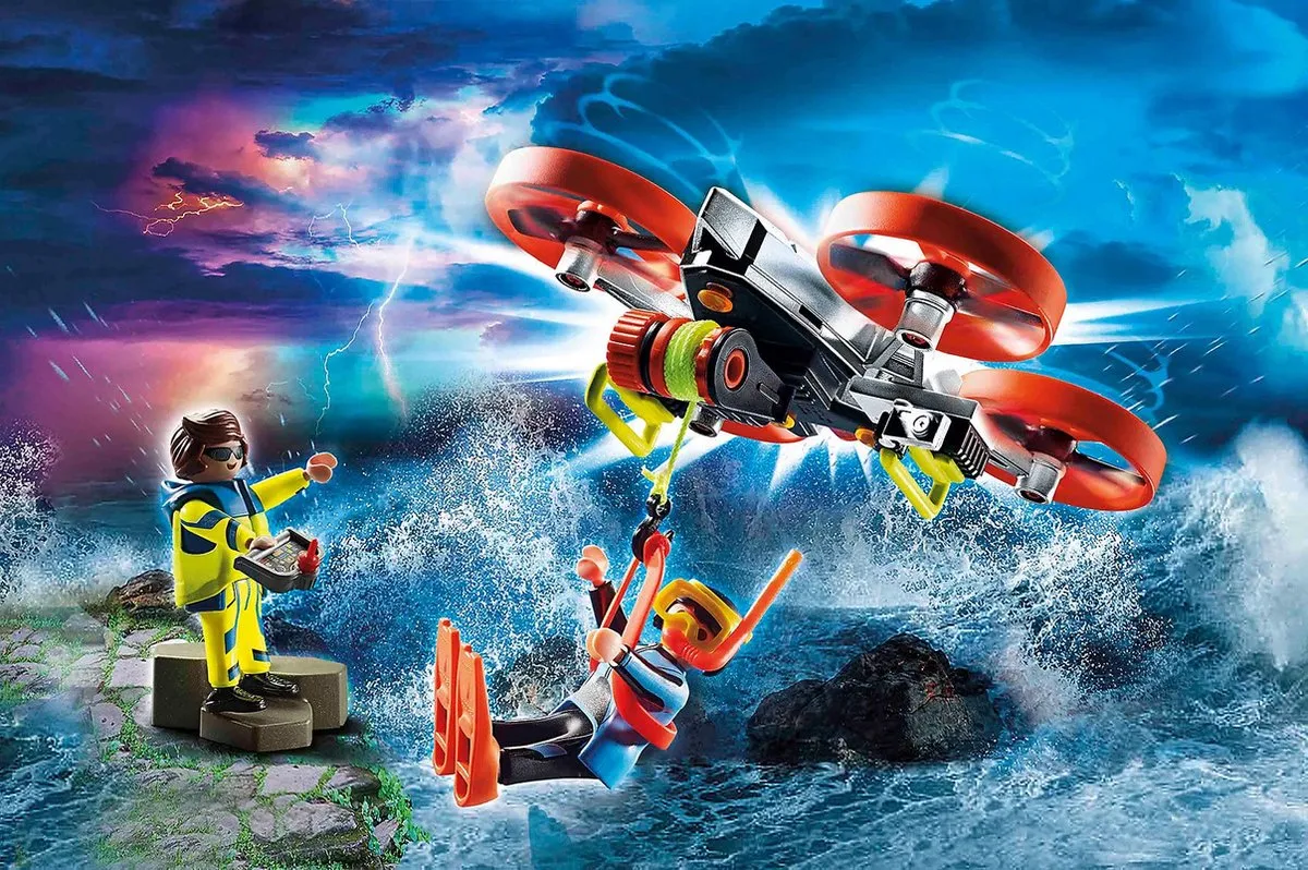 Playmobil City Action Redding op zee 70143 - Reddingsduiker & Drone