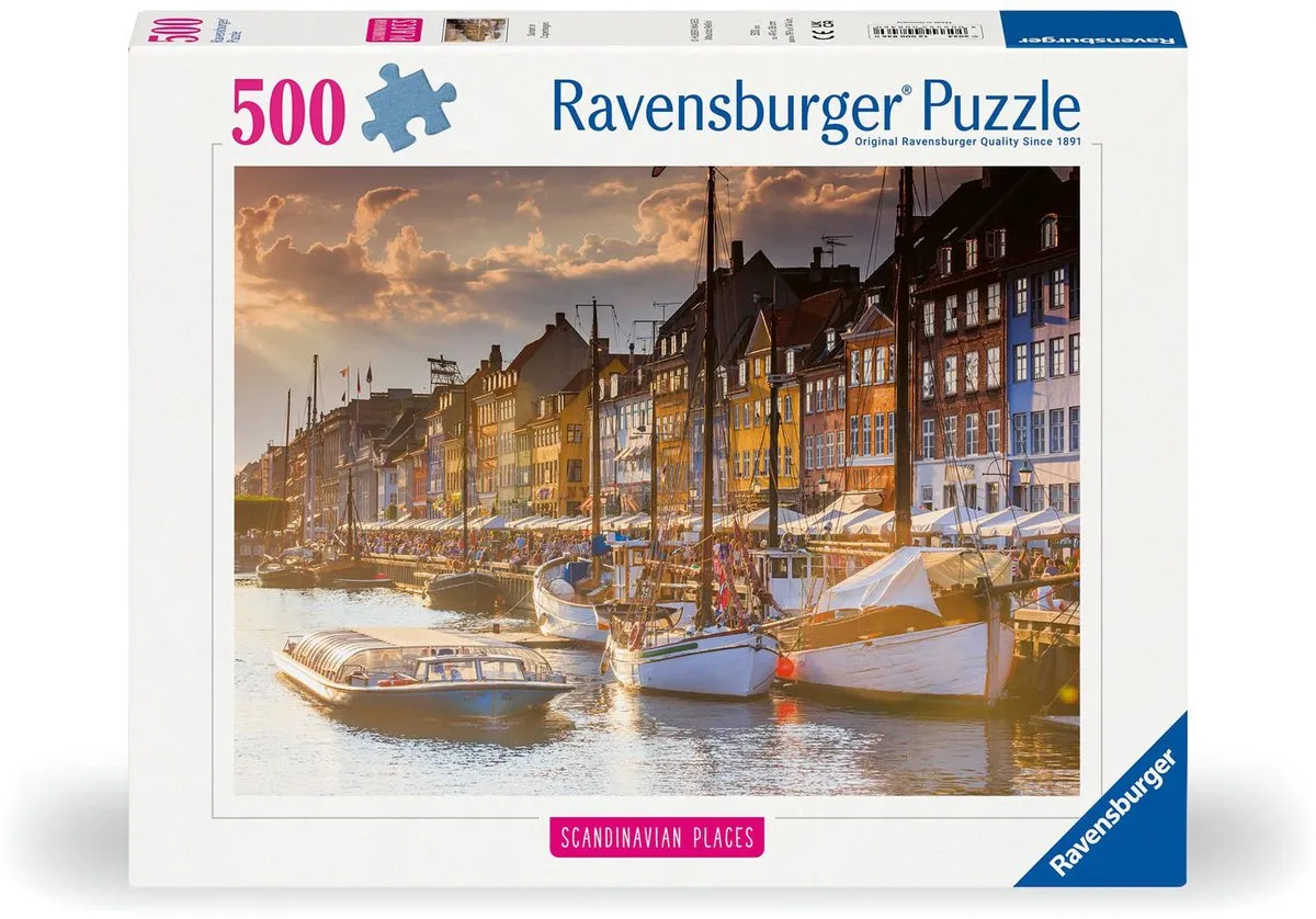 Ravensburger Zonsondergang Kopenhagen Puzzel 500 Stuks - Multicolor