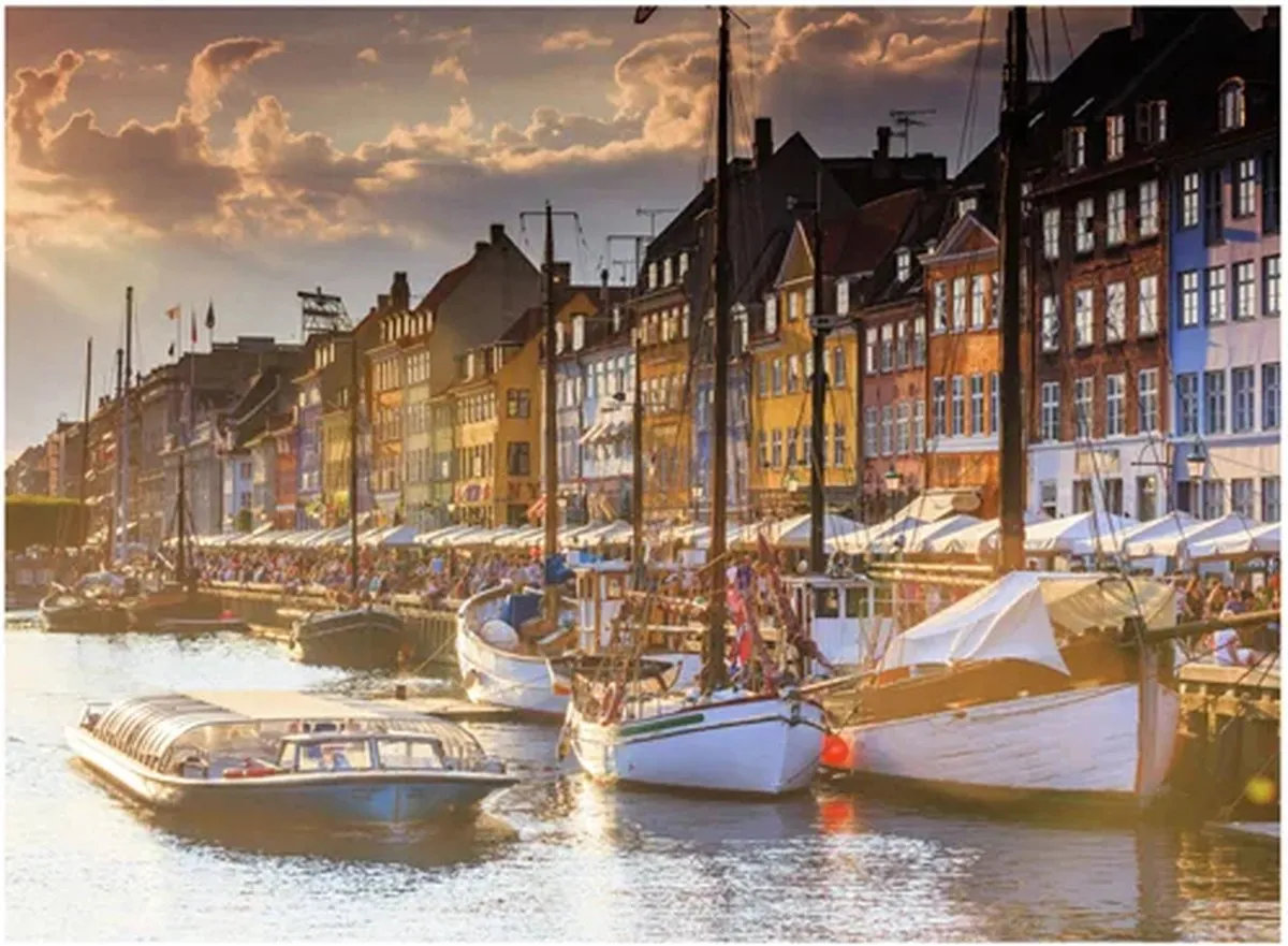 Ravensburger Zonsondergang Kopenhagen Puzzel 500 Stuks - Multicolor