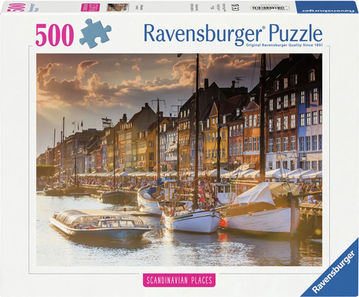 Ravensburger Zonsondergang Kopenhagen Puzzel 500 Stuks - Multicolor
