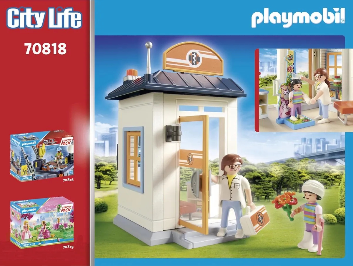 Playmobil City Life Kinderarts Starterpack 70818 - Multicolor