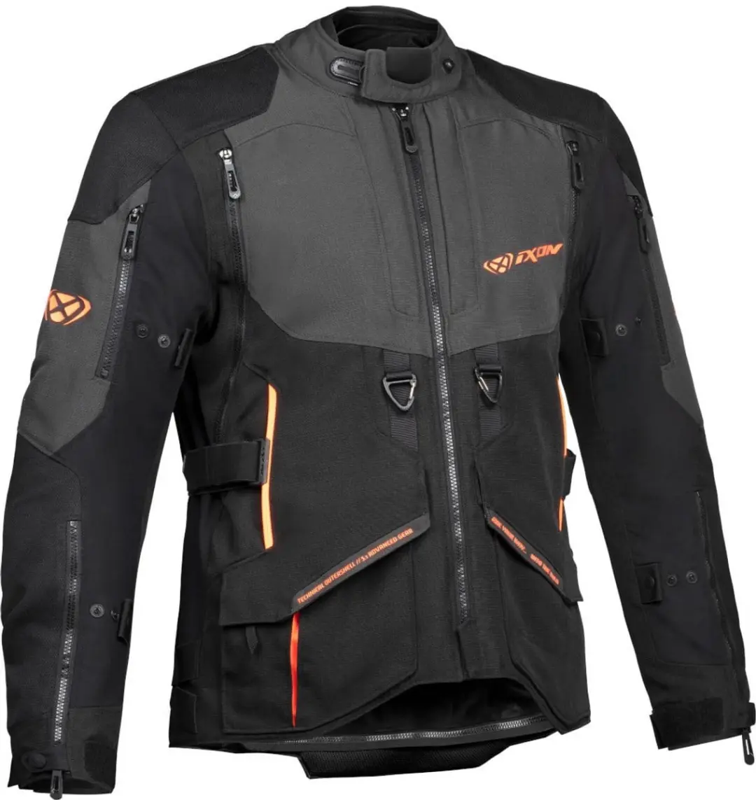IXON Ragnar Motorjas - Zwart/Antraciet/Oranje - XL - afbeelding 6 van 6