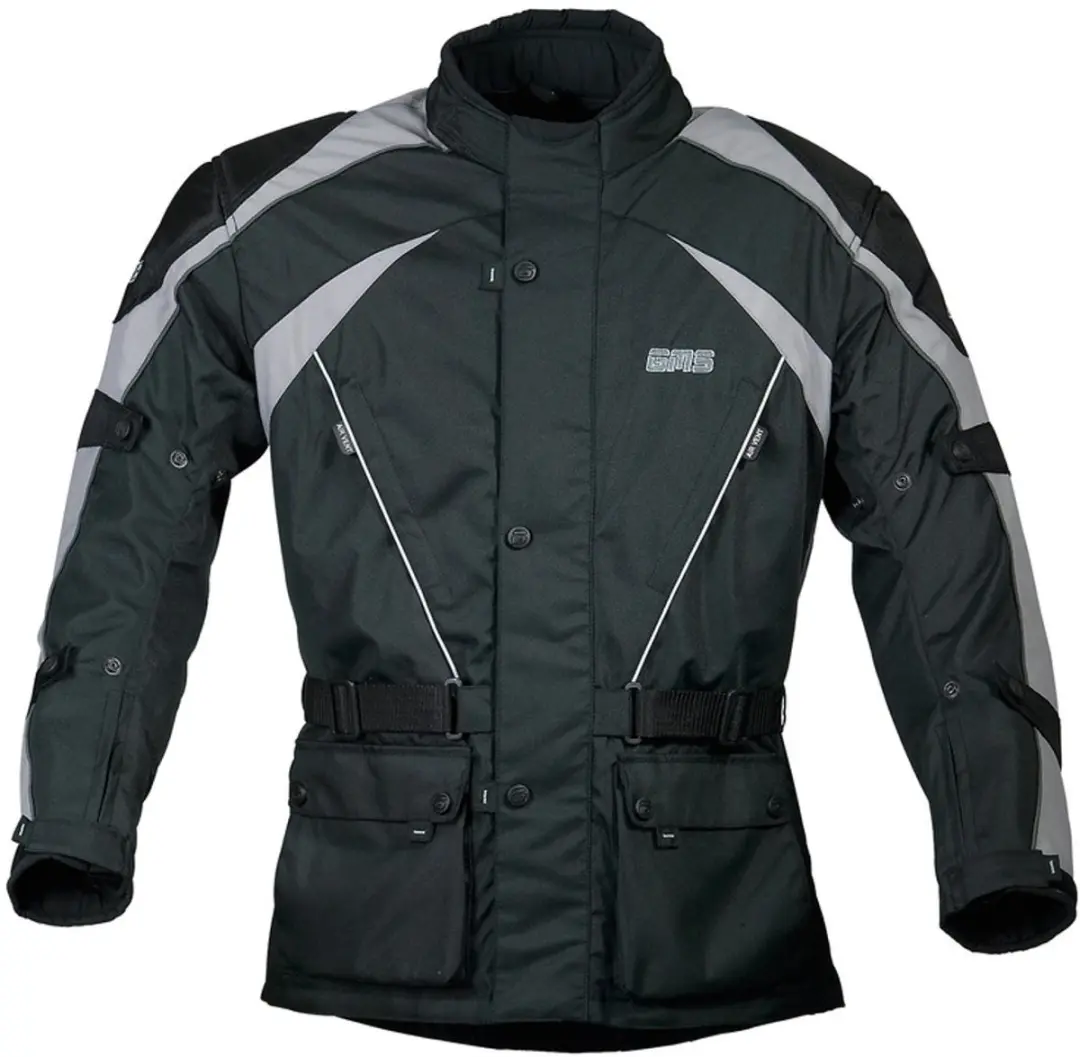 gms Twister Zwart Grijs Textiele Motorjas