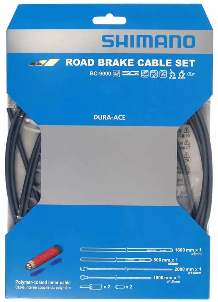 Shimano Dura-Ace BC-9000 Remkabelset 8-delig - Grijs
