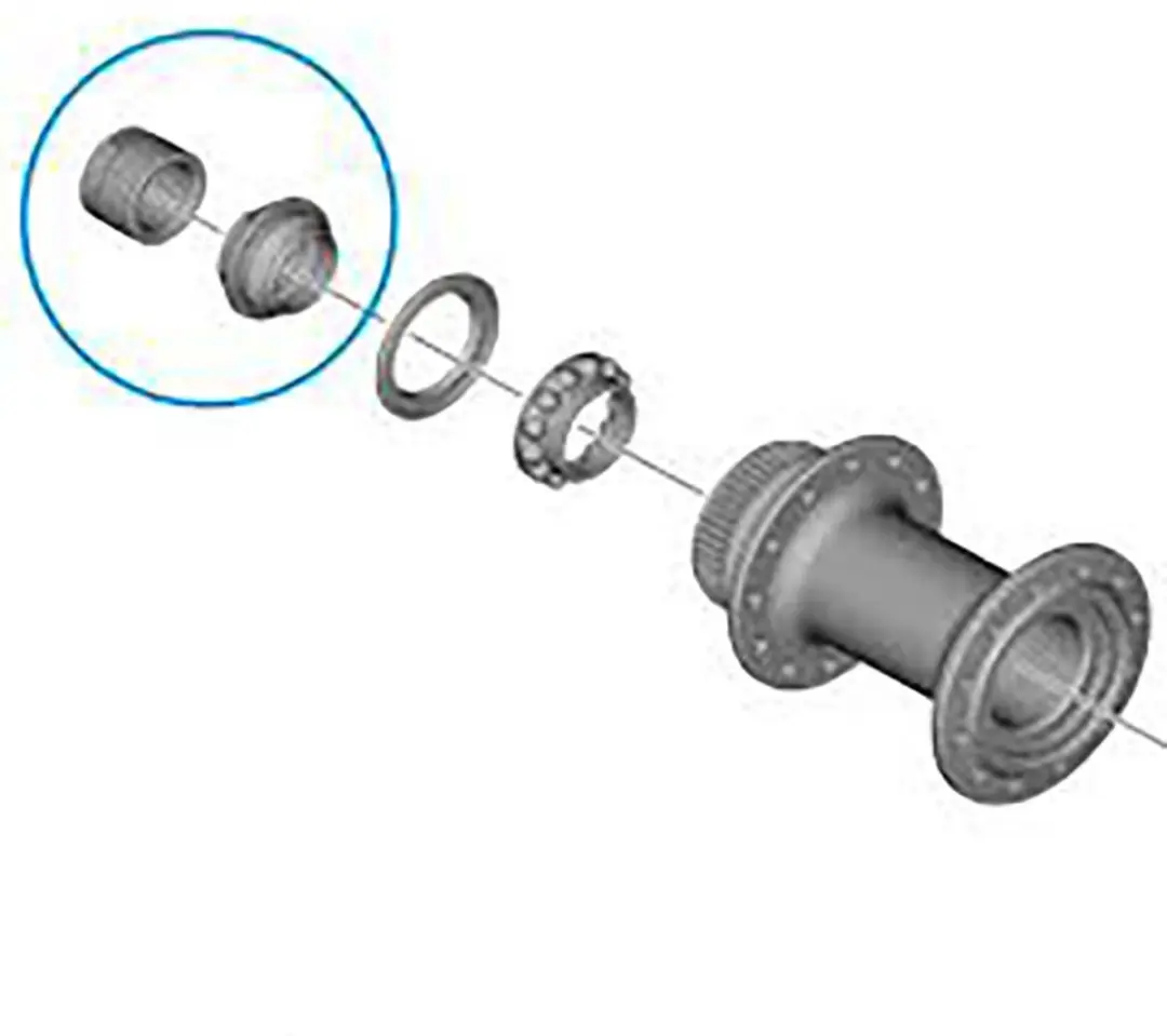Shimano Rs710 Achternaafas Zilver