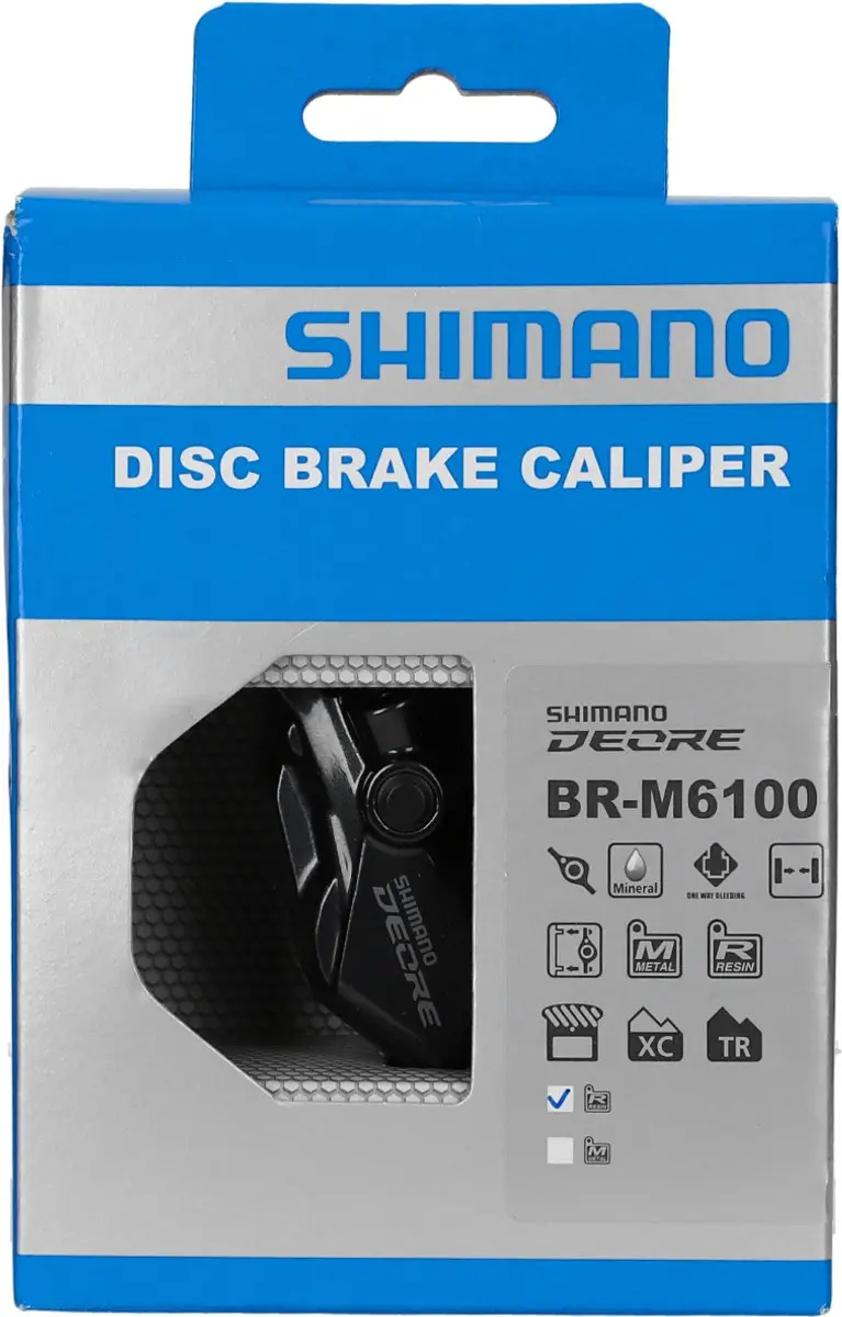 Shimano Deore BR-M6100 Remklauw - Post Mount - Zwart