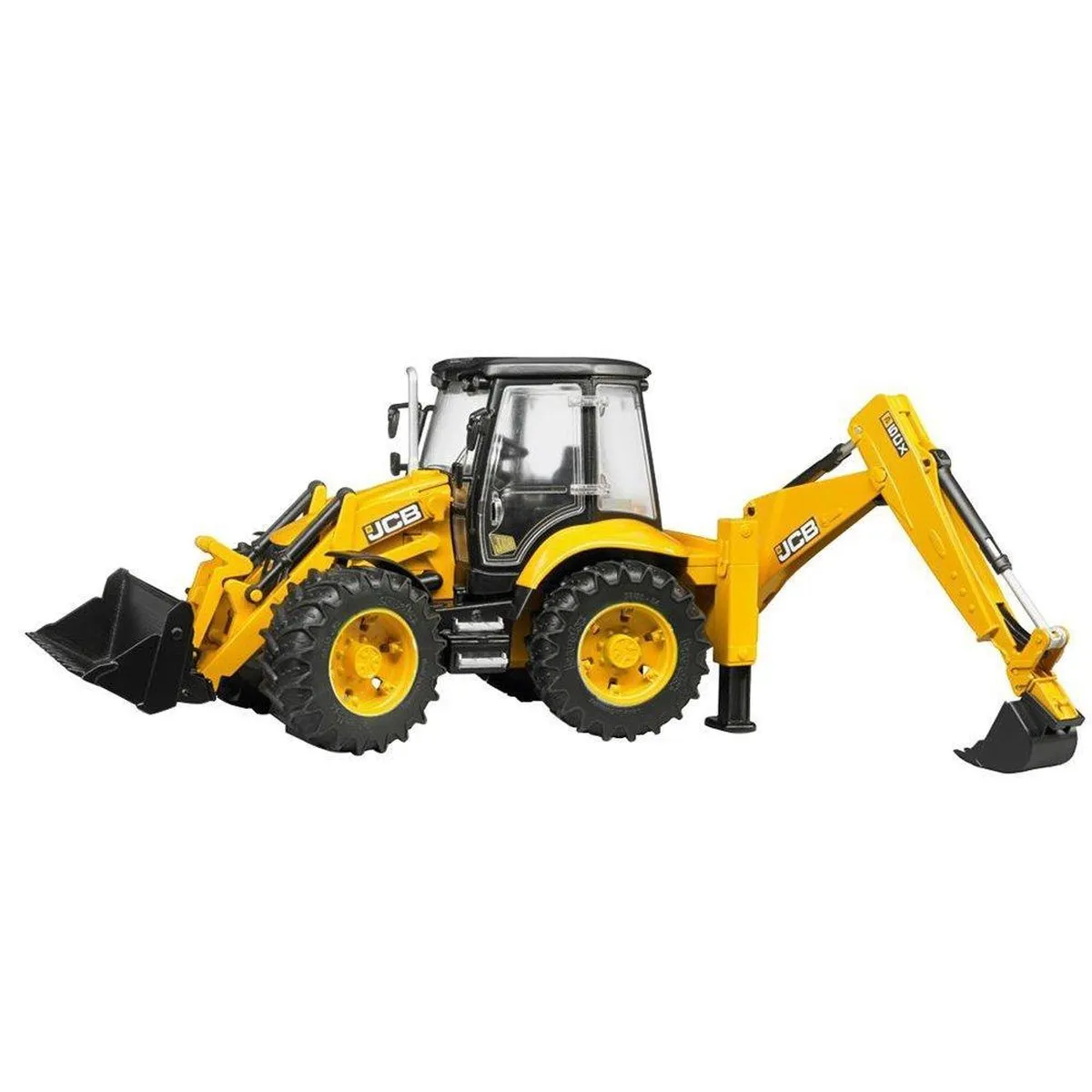 Bruder Tractor JCB 5Cx Bagger - Geel/Zwart