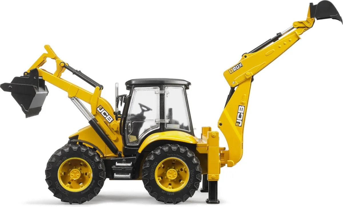 Bruder Tractor JCB 5Cx Bagger - Geel/Zwart