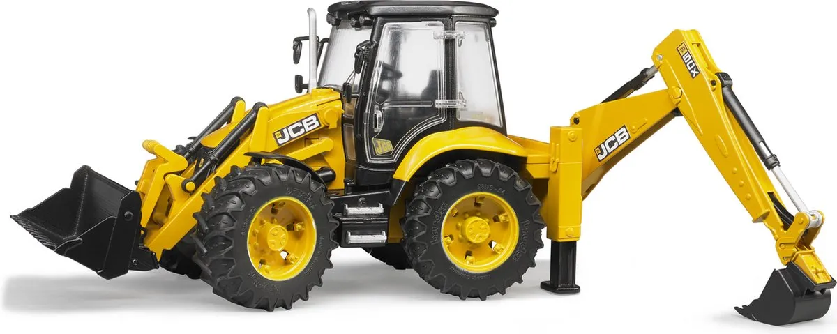 Bruder Tractor JCB 5Cx Bagger - Geel/Zwart