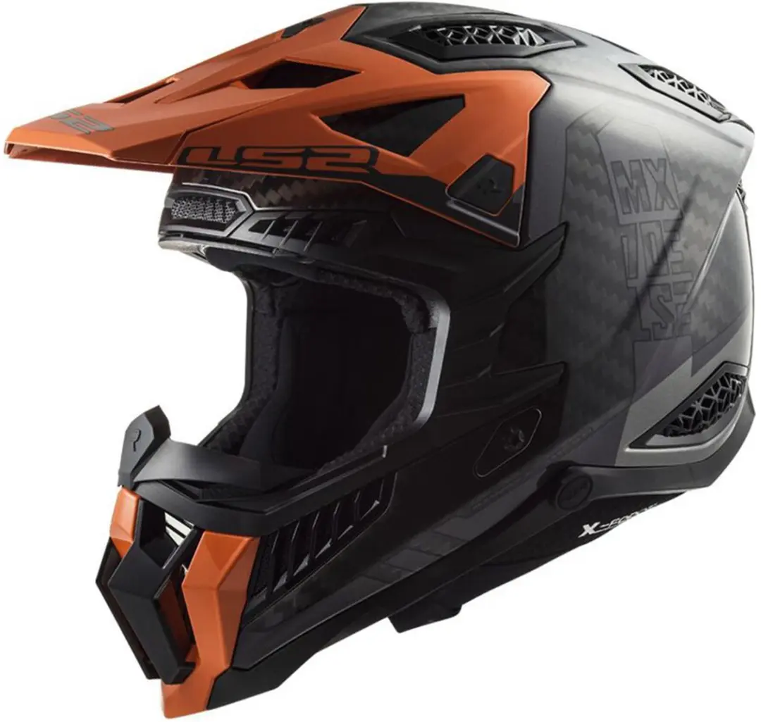 LS2 MX703 C X-Force Victory Titanium Oranje Helm