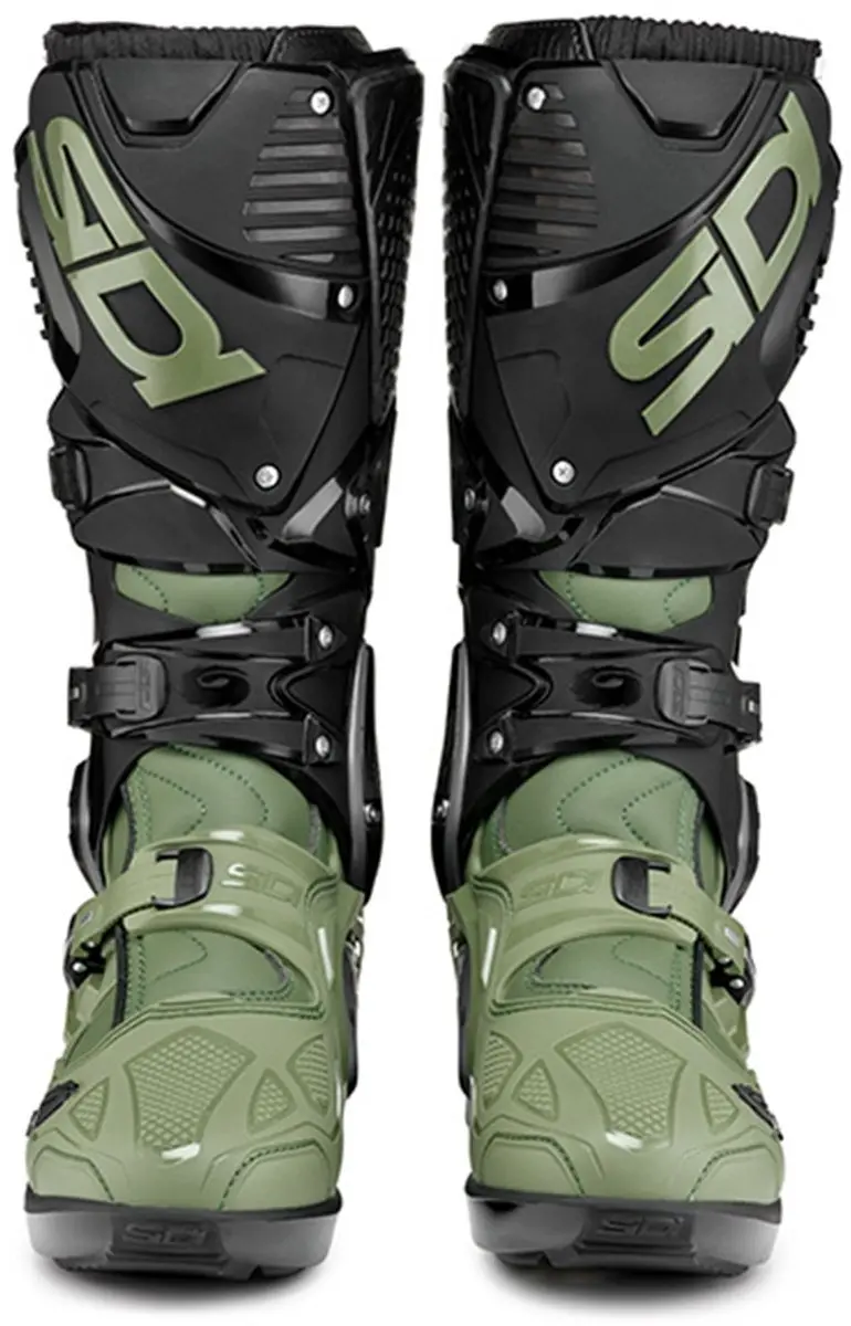 Sidi Crossfire 3 SRS Crosslaarzen Army - Zwart/Groen