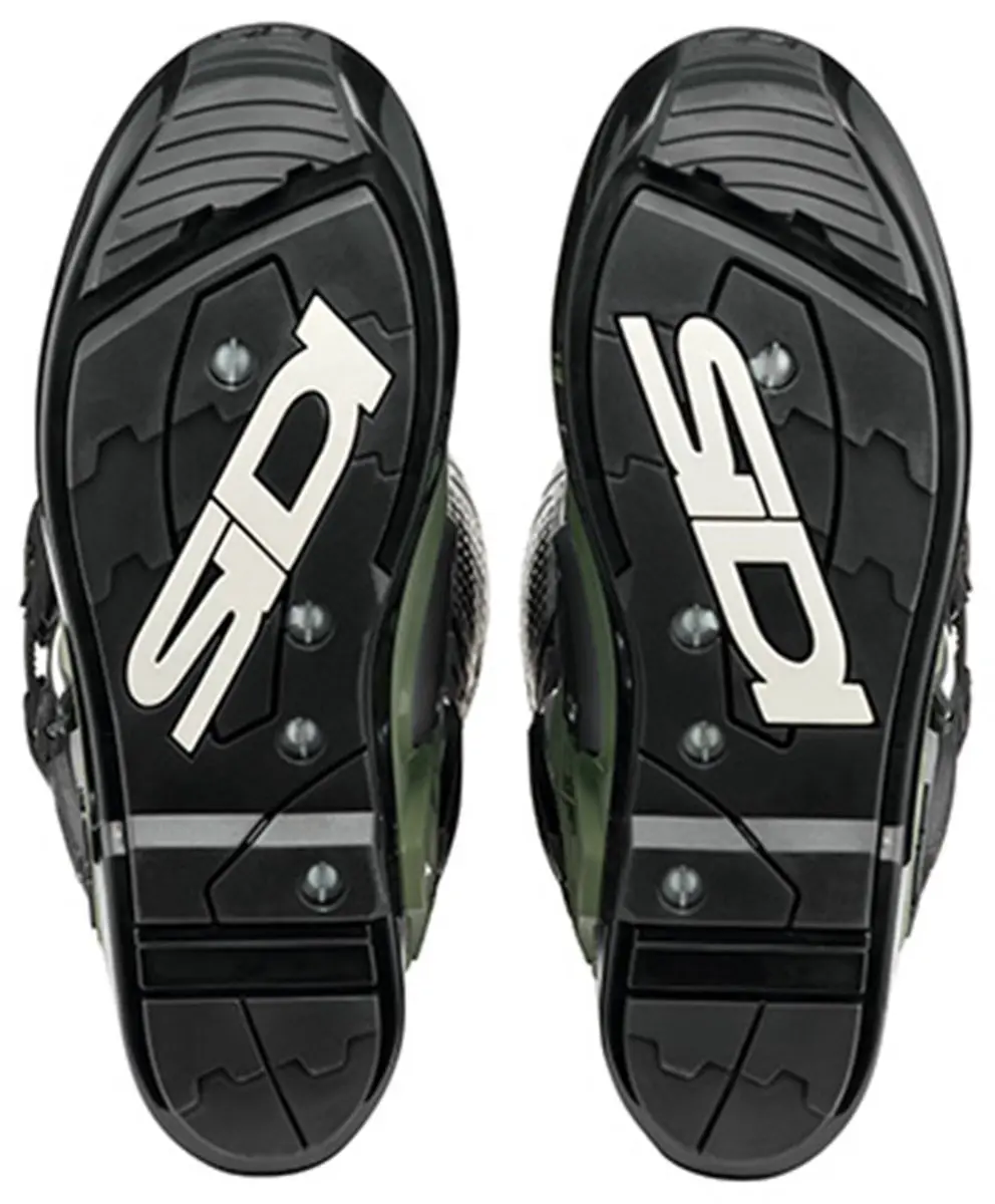Sidi Crossfire 3 SRS Crosslaarzen Army - Zwart/Groen