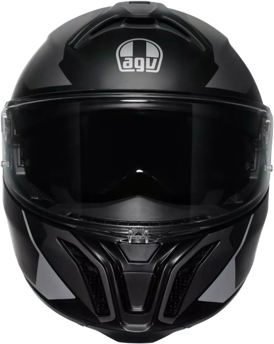 AGV Tourmodular Perception Mat Helm - Maat L - Zwart/Zilver
