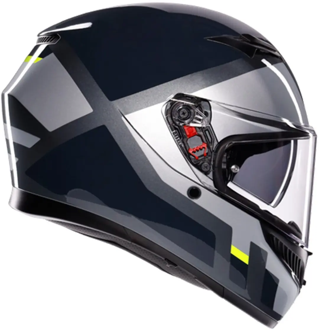 AGV K3 E2206 Integraalhelm - Maat L - Grijs/Geel