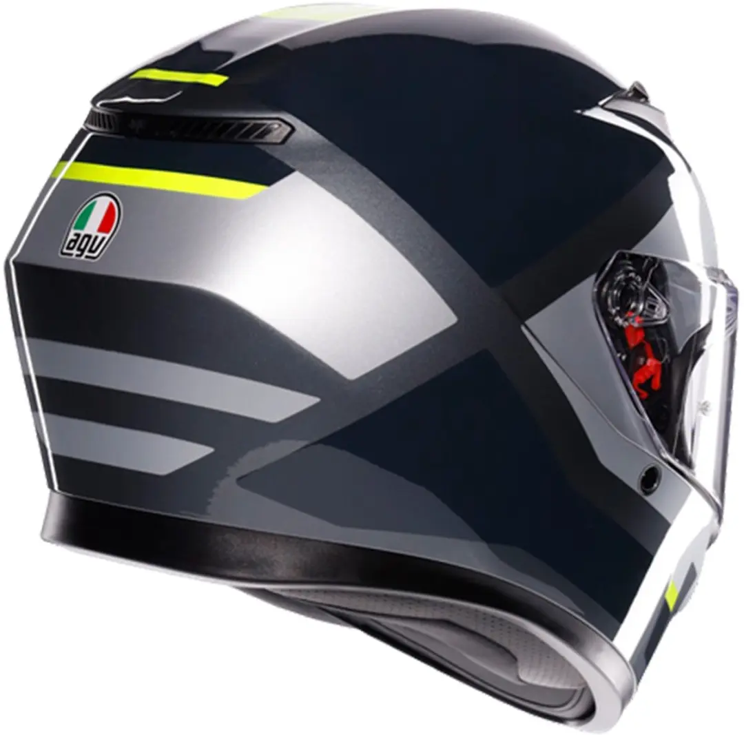 AGV K3 E2206 Integraalhelm - Maat L - Grijs/Geel