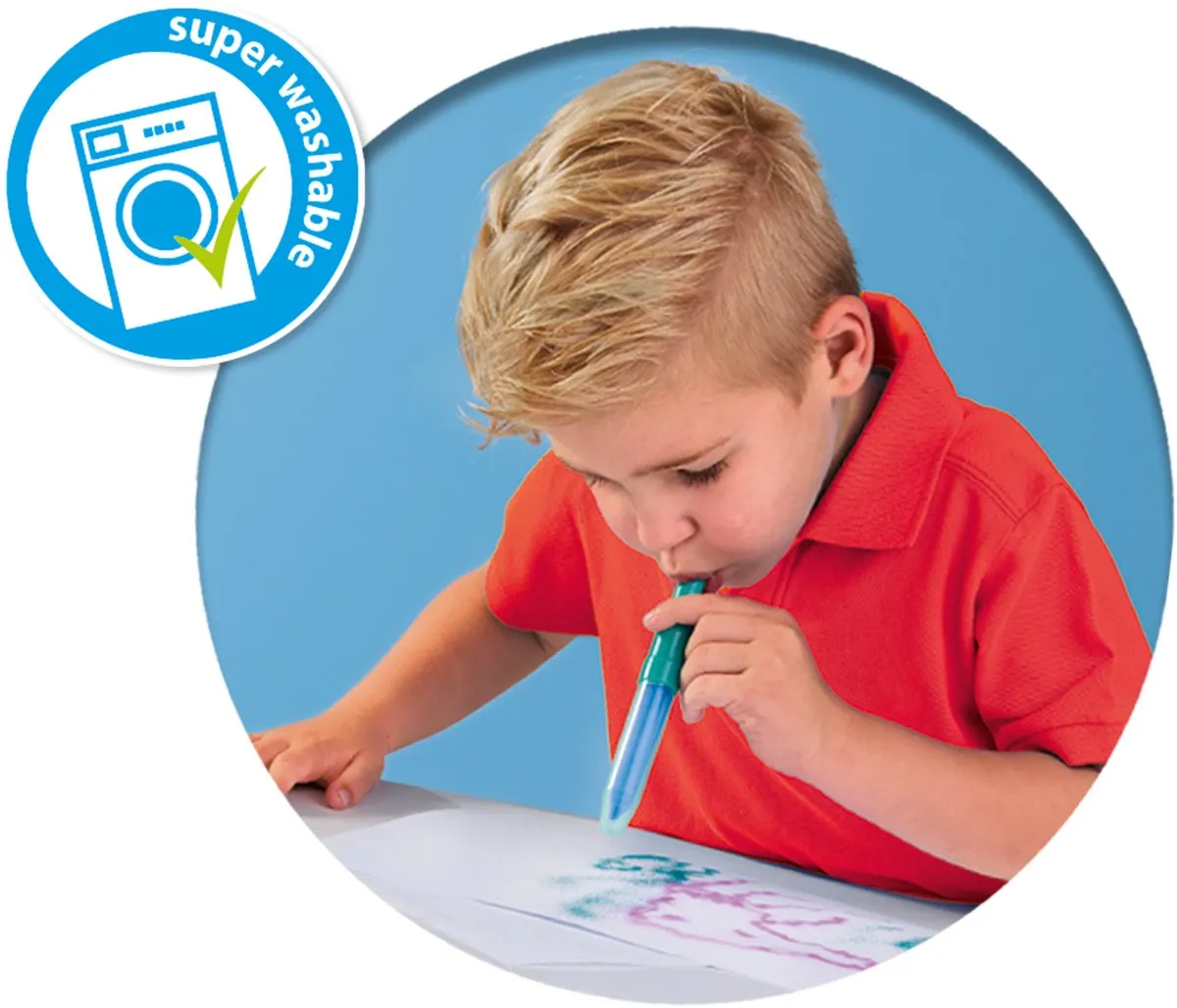 SES Creative Magisch Kleurveranderende Blow Airbrush Pens - 7 Stuks