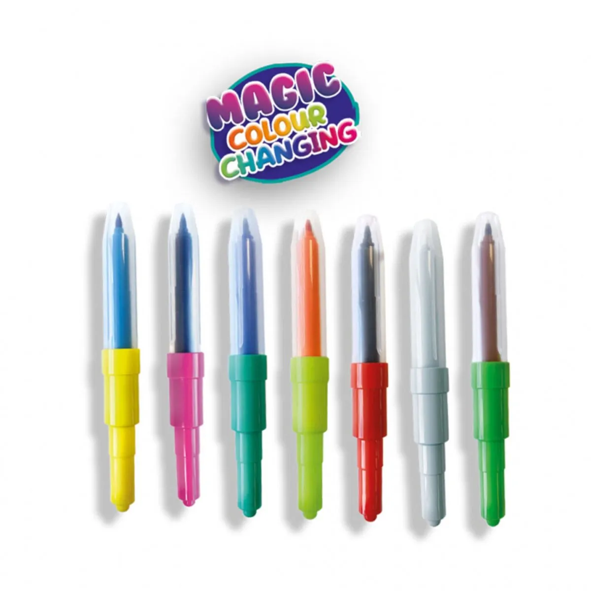 SES Creative Magisch Kleurveranderende Blow Airbrush Pens - 7 Stuks