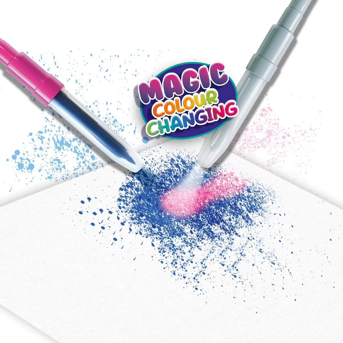 SES Creative Magisch Kleurveranderende Blow Airbrush Pens - 7 Stuks