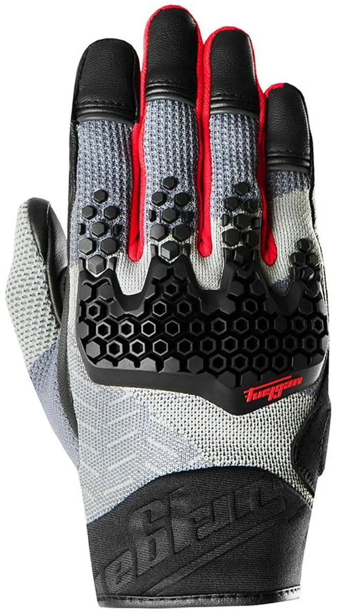 MOTOBLOUZ Motor Handschoenen JACK Mannen S Zomer Zwart/Grijs/Rood CE-gekeurd