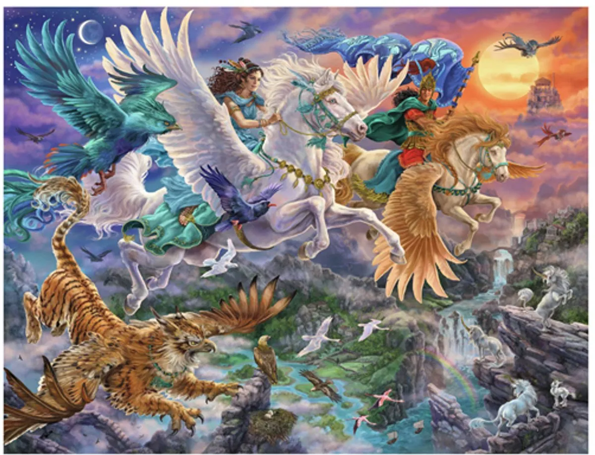 Ravensburger Door de lucht op een Pegasus Legpuzzel 2000 Stuks - Meerkleurig