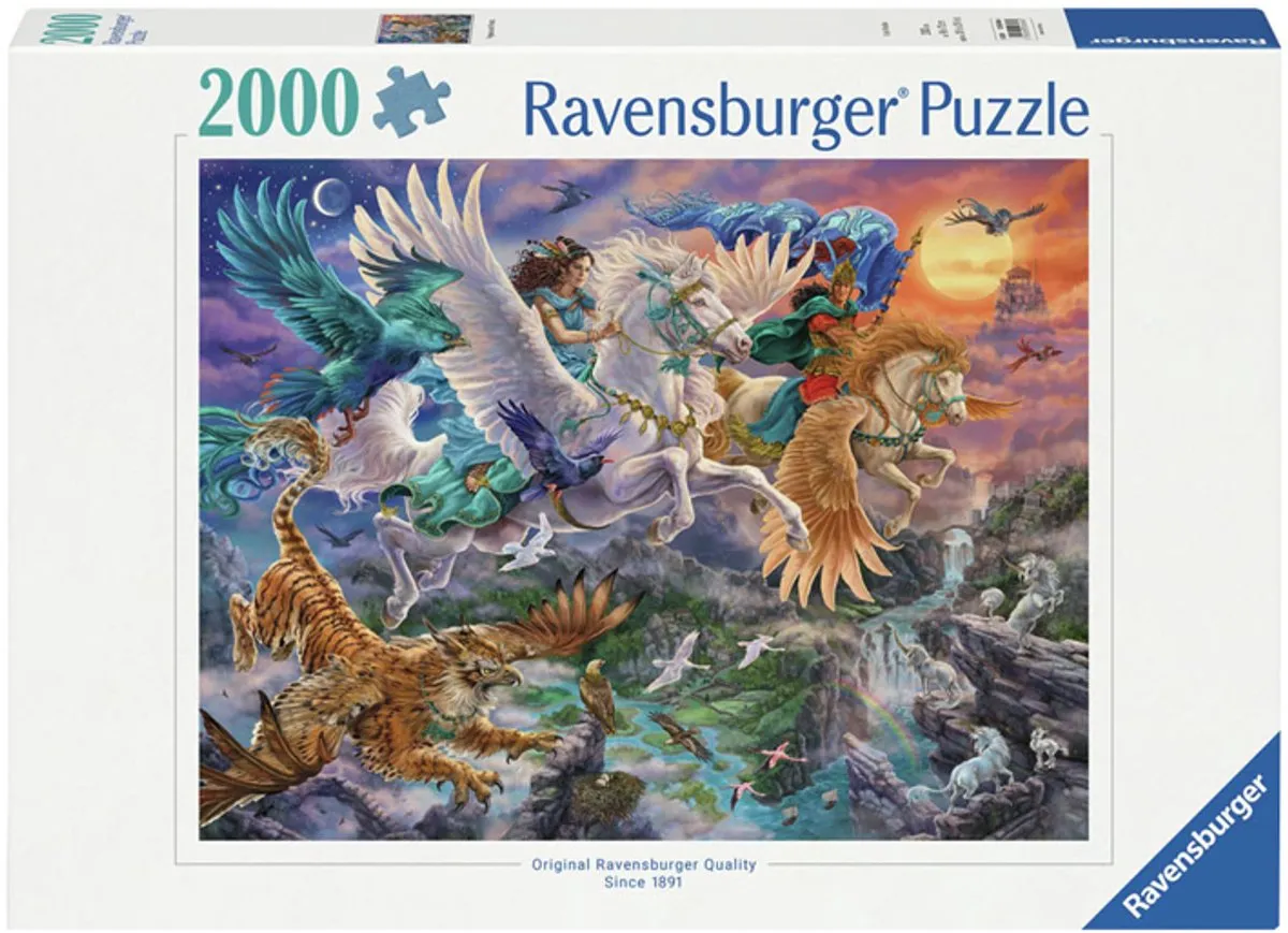 Ravensburger Door de lucht op een Pegasus Legpuzzel 2000 Stuks - Meerkleurig