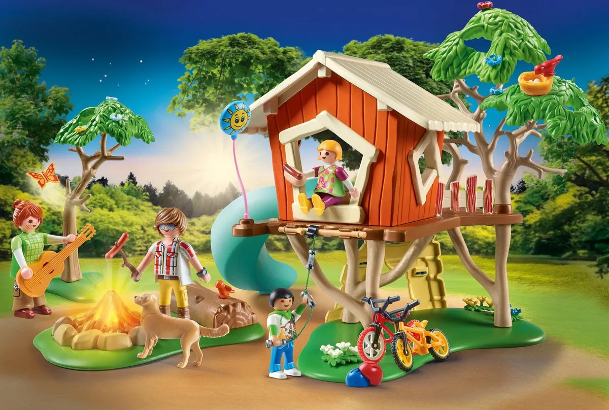 Playmobil Family Fun Avonturen Boomhut met glijbaan 71001 - Multicolor - afbeelding 4 van 6