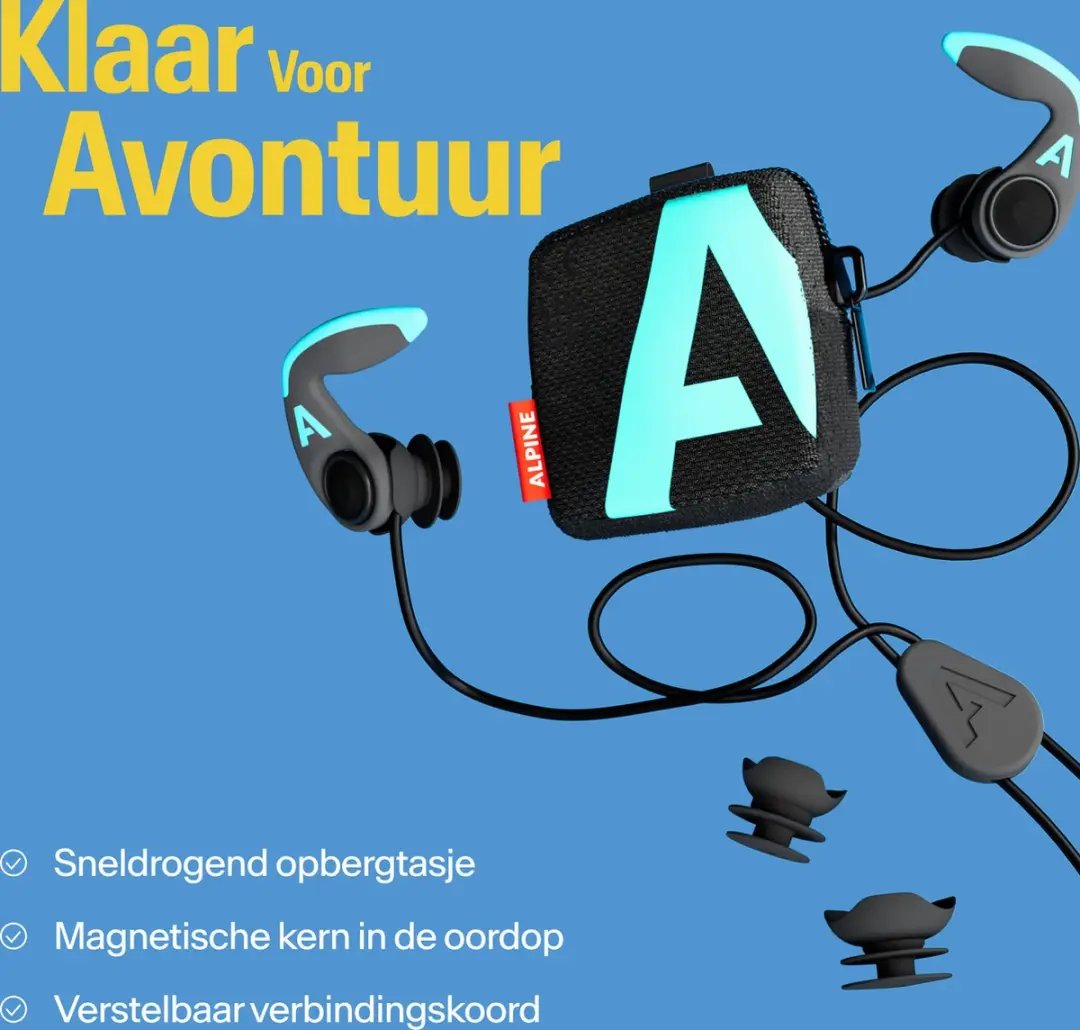 Alpine WaterSafe Pro Zwemoordoppen M/L - Zwart