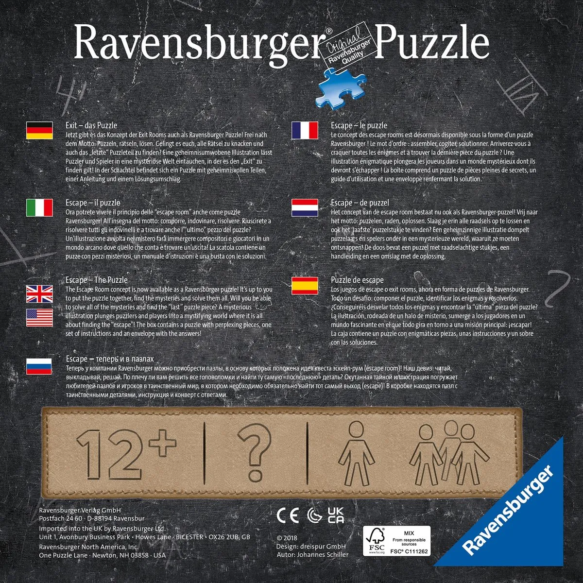 Ravensburger Escape Puzzle Space Observatory 759 Stuks - Multicolor