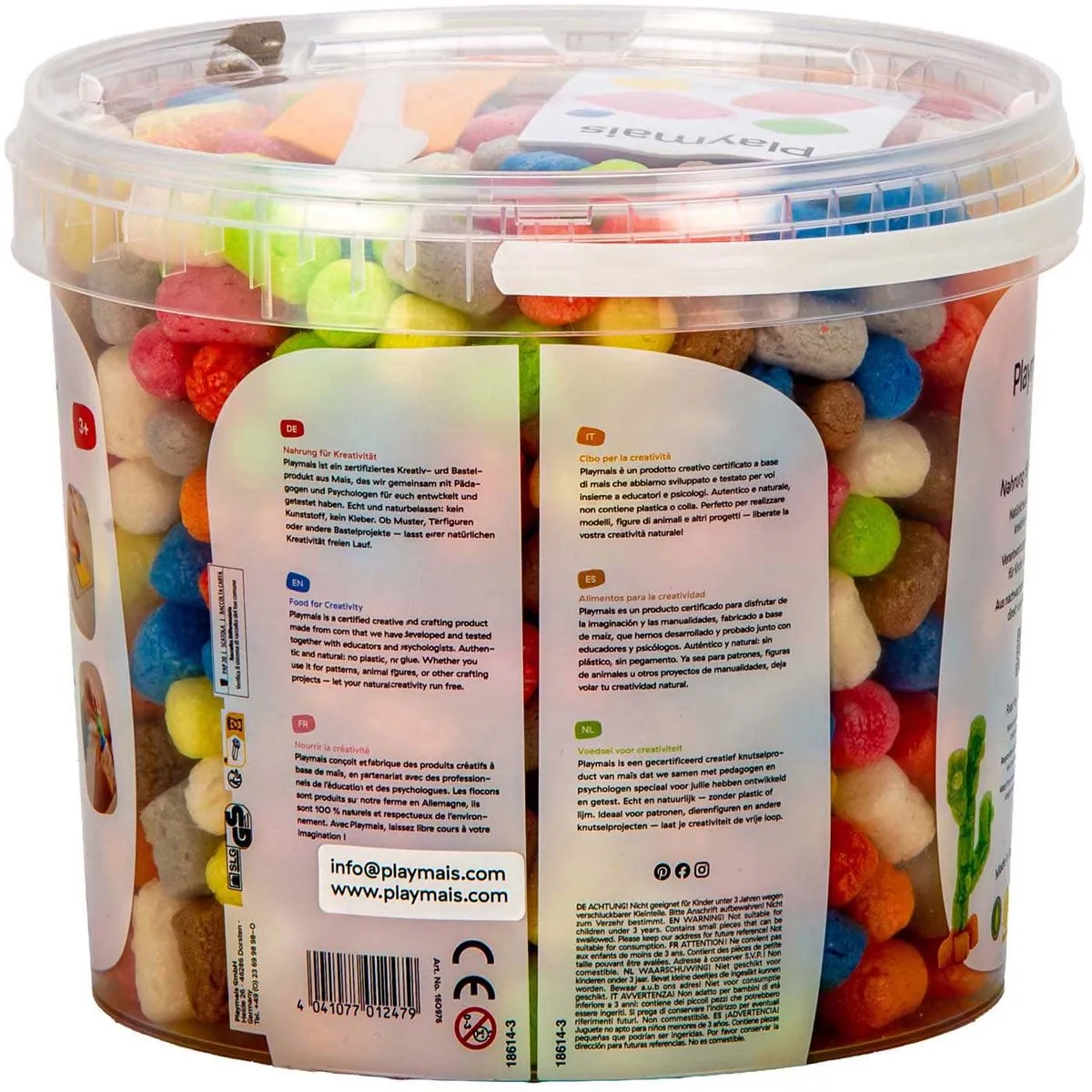 PlayMais Basic Emmer Multi Kleuren - 600 Stukjes
