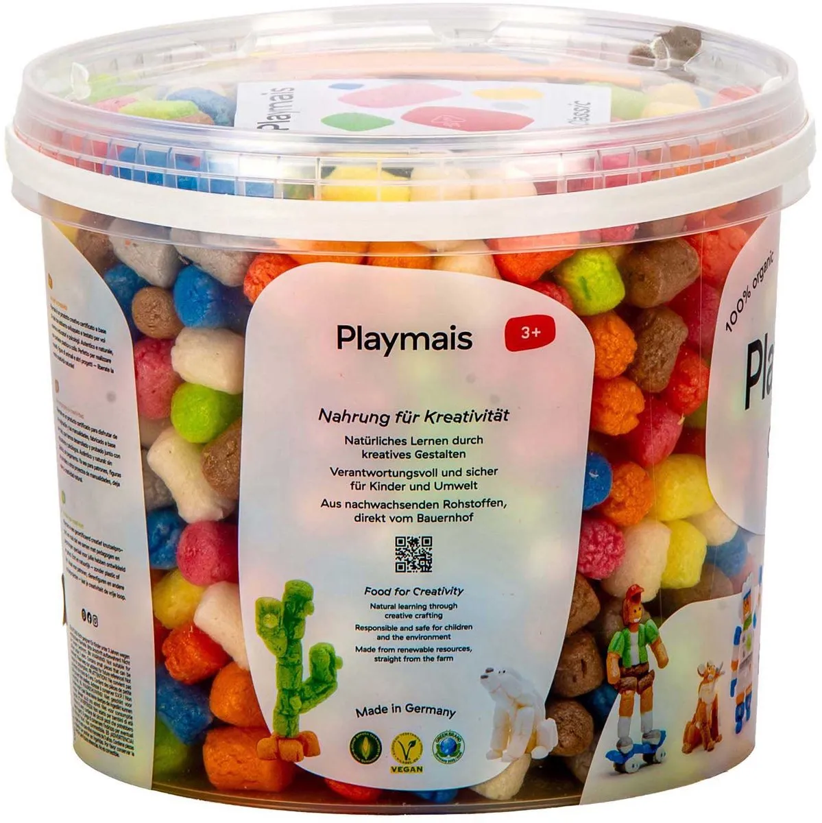 PlayMais Basic Emmer Multi Kleuren - 600 Stukjes