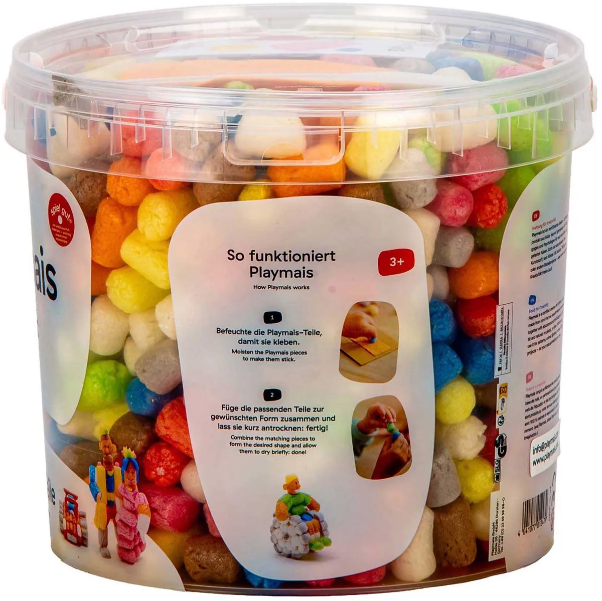 PlayMais Basic Emmer Multi Kleuren - 600 Stukjes