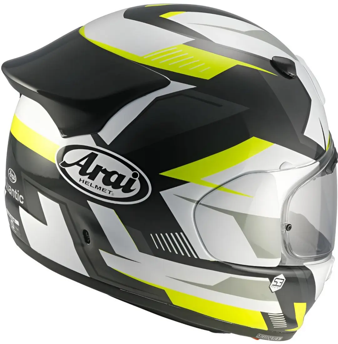 Arai Quantic Supra Integraalhelm - Maat L - Geel/Zwart/Wit