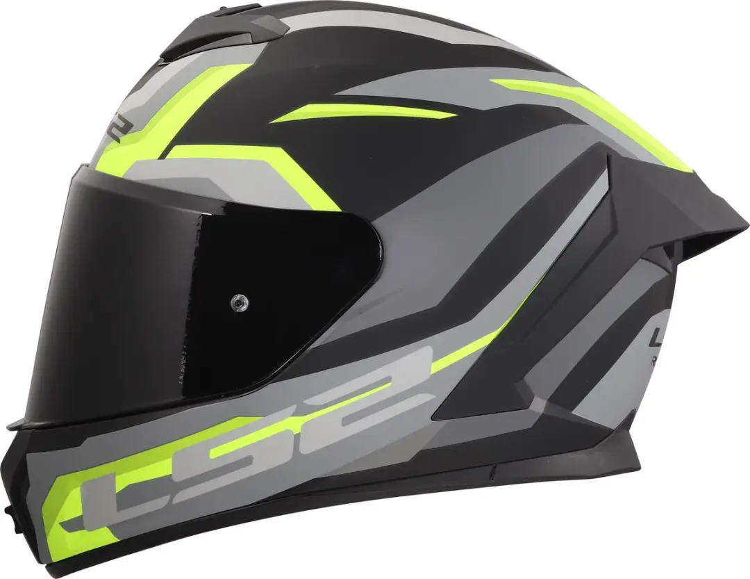 LS2 FF820 Rapid III Hyper Helm - S - Zwart/Geel