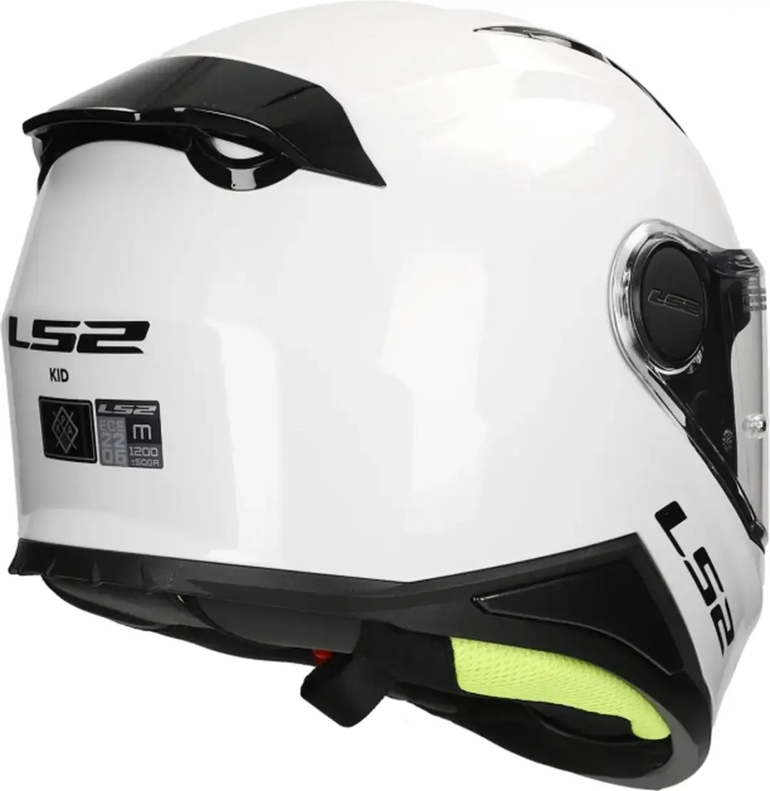 LS2 FF812 Kid Solid Kinder Integraalhelm - L Wit