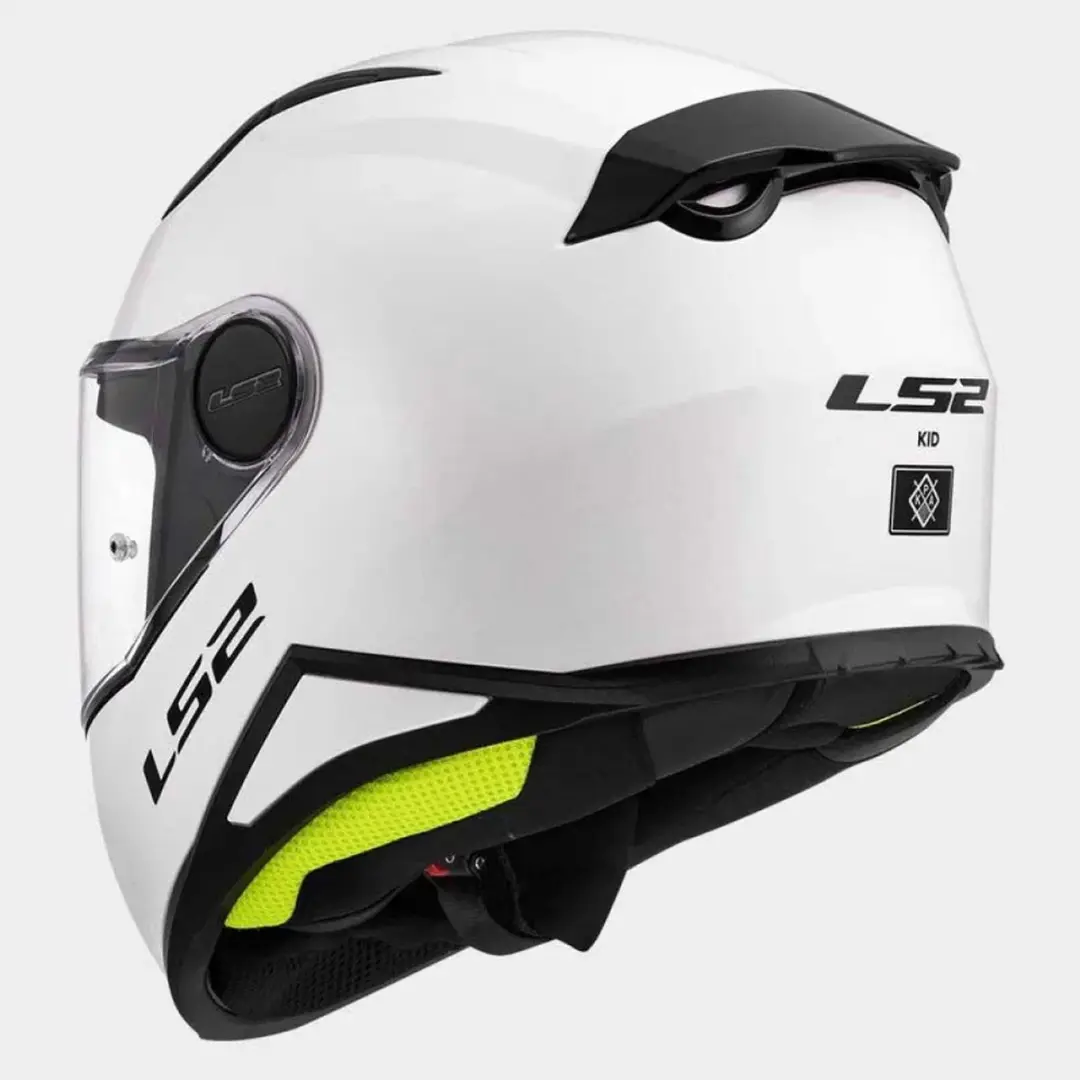 LS2 FF812 Kid Solid Kinder Integraalhelm - L Wit