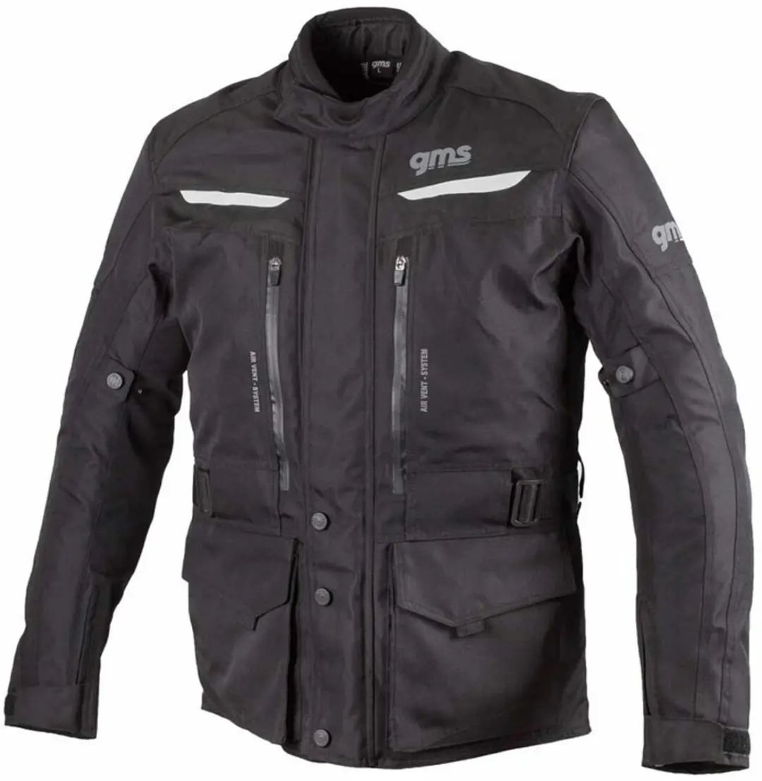 gms Gear Zwarte Textiele Motorjas