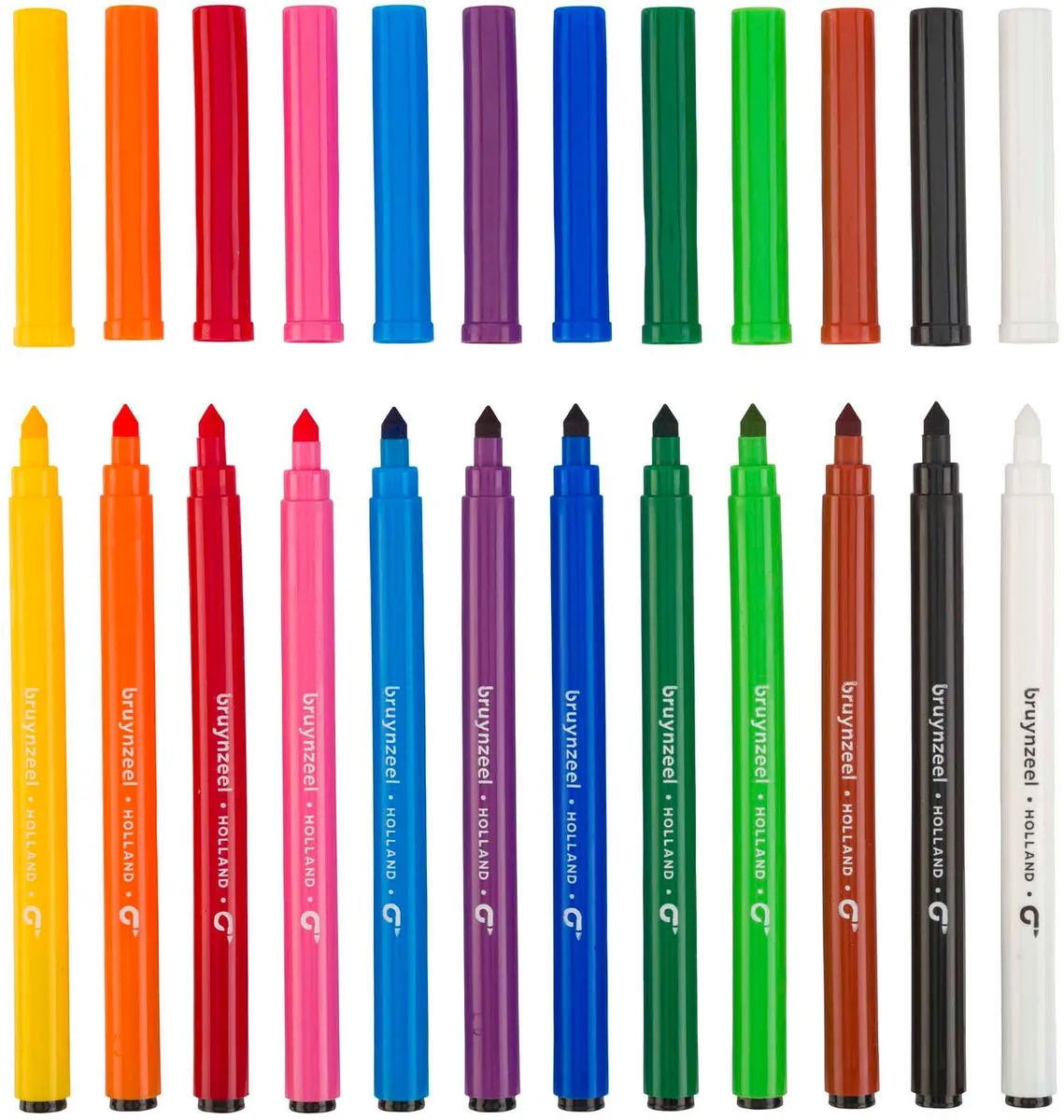 Bruynzeel Super Point Viltstiftenset 12 Kleuren