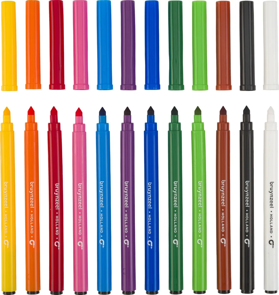 Bruynzeel Super Point Viltstiftenset 12 Kleuren