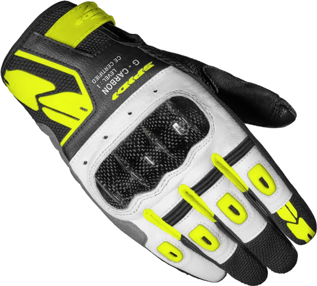 Spidi G-Carbon Lady Handschoen - Maat L - Geel Fluorescerend