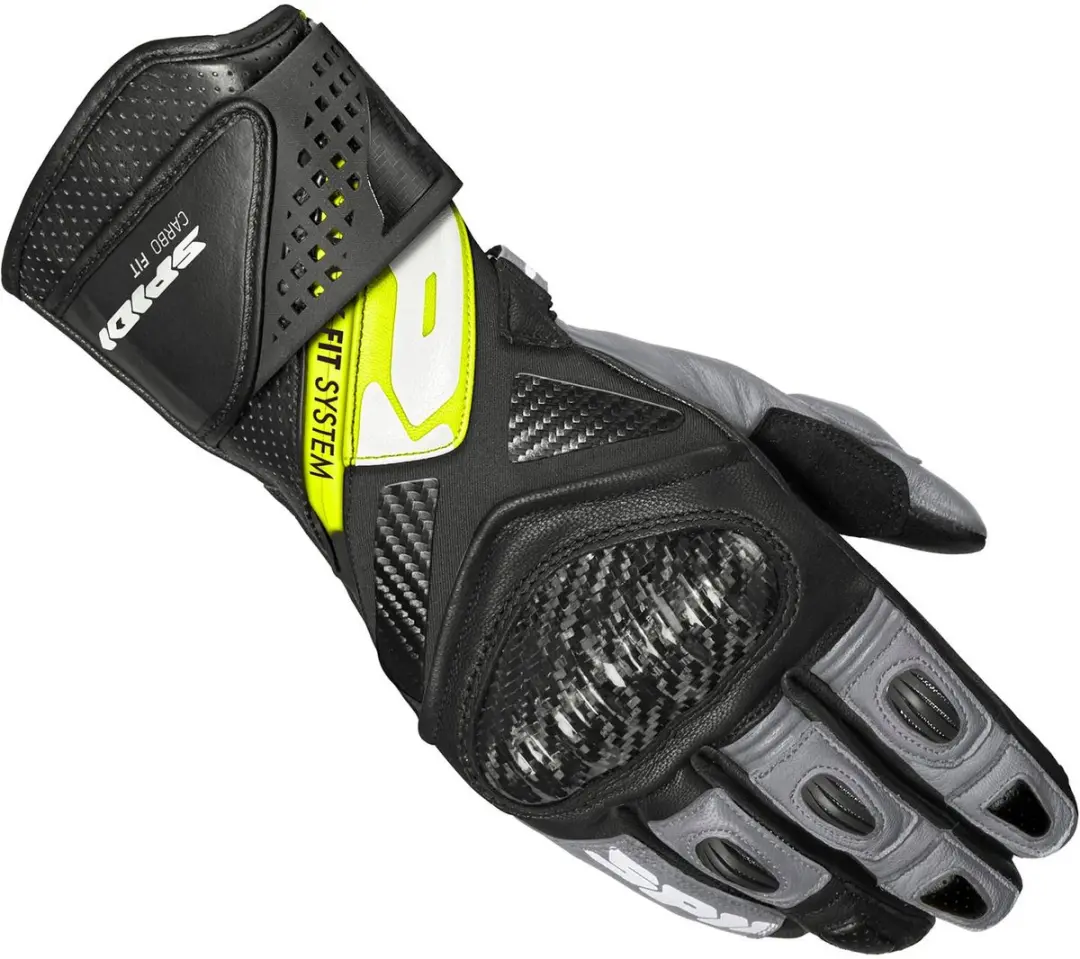 Spidi Carbo Fit Handschoenen Zwart Fluor Geel