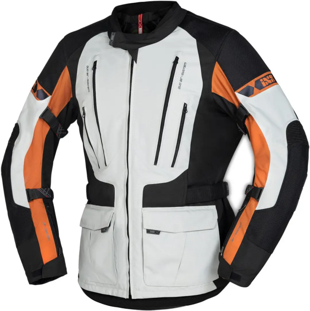 IXS Lennik-ST Zwart Grijs Textiele Motorjas