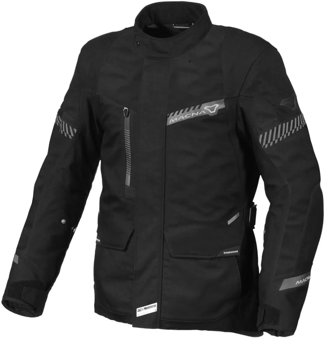 Macna Aspire WP Zwarte Waterdichte Textieljas