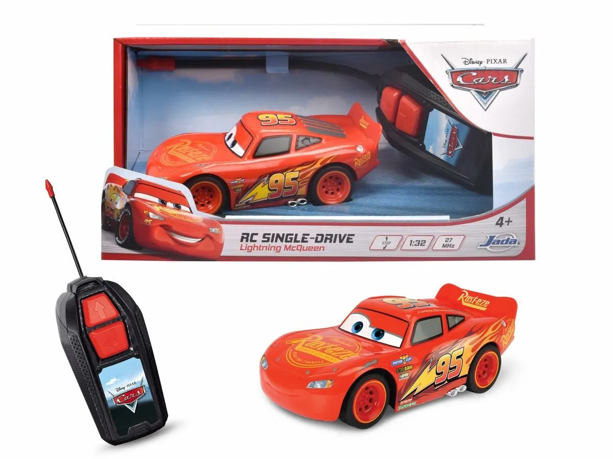 Smoby Jada Cars RC 1/32 McQueen - Rood - afbeelding 5 van 6