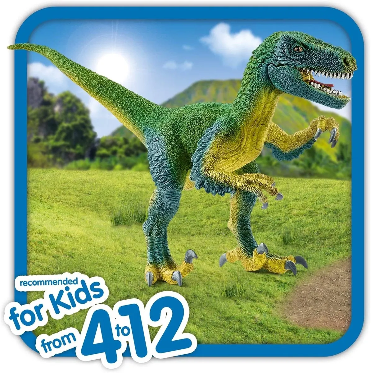 Schleich Velociraptor Speelfiguur 14585 - Groen
